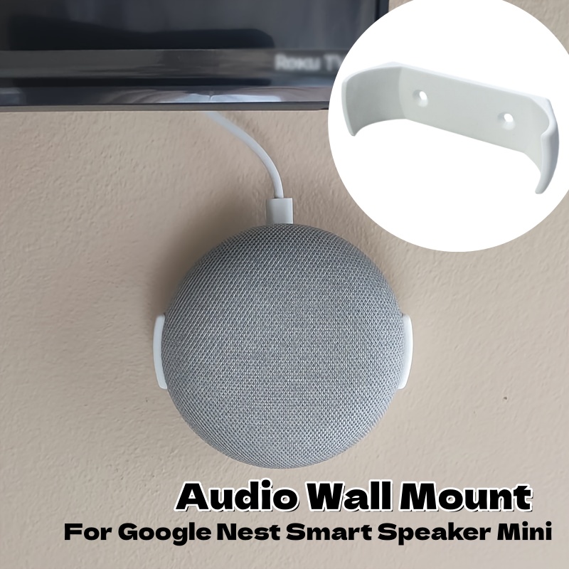 Google Speaker Nest Audio - オーディオウォールマウントホームウォールマウント壁収納整理ブラケット家の装飾用Google Nestスマートスピーカーミニ