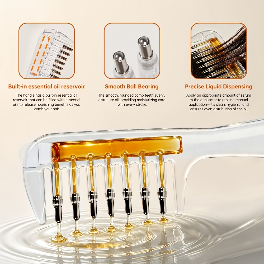 ポータブル透明ヘアルートコーム液体ガイドアプリケーター頭皮マ - Root Stimulator Liquid のレビューと価格