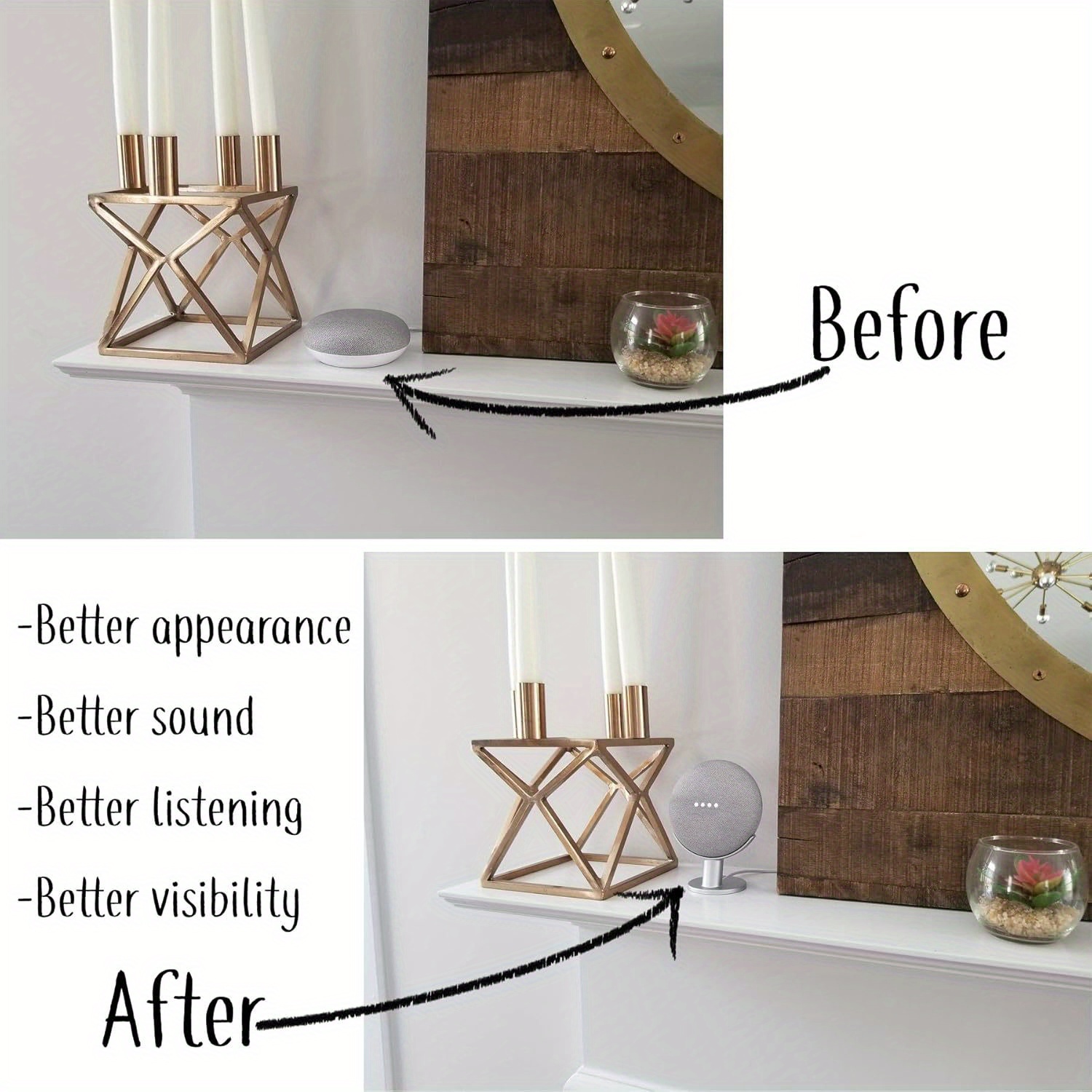 ミニスマートスピーカーディスプレイスタンド ホームデスクトッ - Google Speaker Nest Audio のレビューと価格