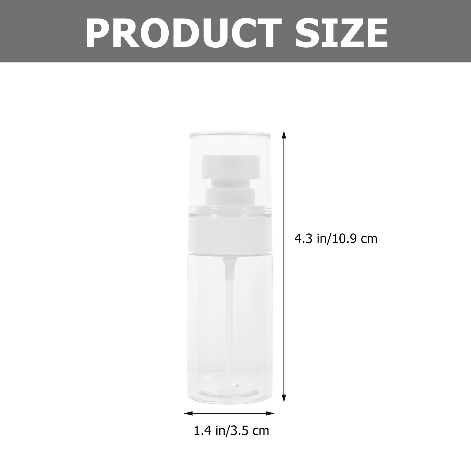 トラベルサイズのスプレーボトル5本セット。詰め替え可能で、顔 - Misting Bottle Fine のレビューと価格